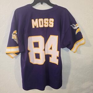 Minnesota Vikings Randy Moss 84 Jersey Logo Athletic Purple Men's M VTG 90's